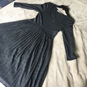 Sandro Pleated Midi Dress